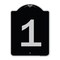 Signmission Sign with Number 1 Heavy-Gauge Aluminum Architectural Sign, 24" x 18", BS-1824-22898 A-DES-BS-1824-22898 - alternate 1